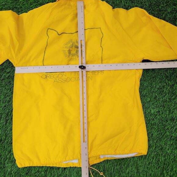 Vintage OFCA Firefighter Windbreaker Jacket Medium 21x27 USA - Picture 6 of 16
